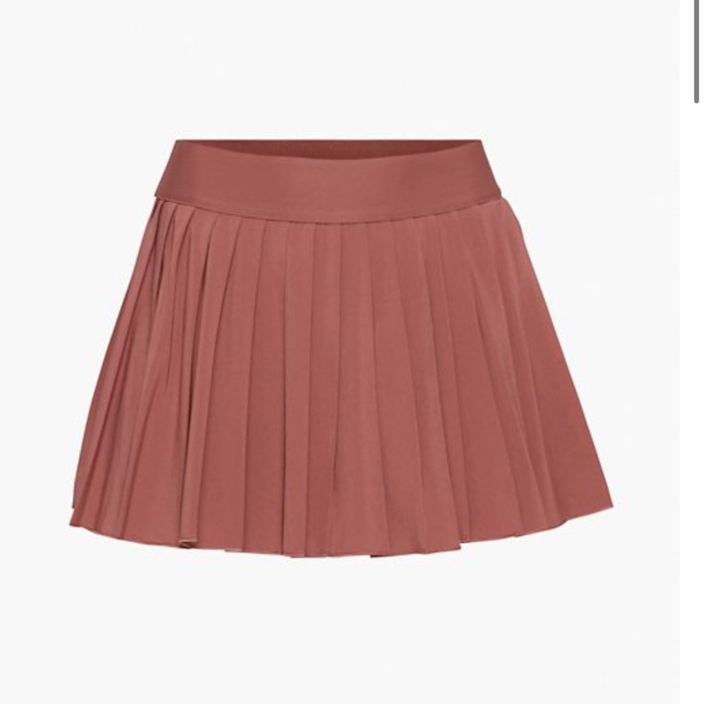 Mauve TNA tennis skirt